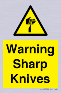 Warning Sharp Knives